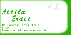 attila erdei business card